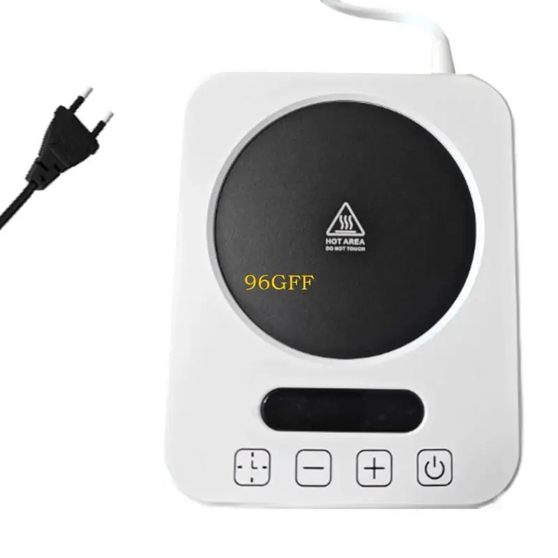 96GF 220V Coffee Mug Warmer Electric Cup Warmer Drink Warmer 80°C Constant Temperature Warmer for Heating Coffee Milk