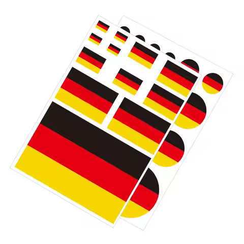 Various German Flag Styling Stickers Graphics I Love Germany Country Decor Decal Vinyl Window Body Cover Auto Para Accessories