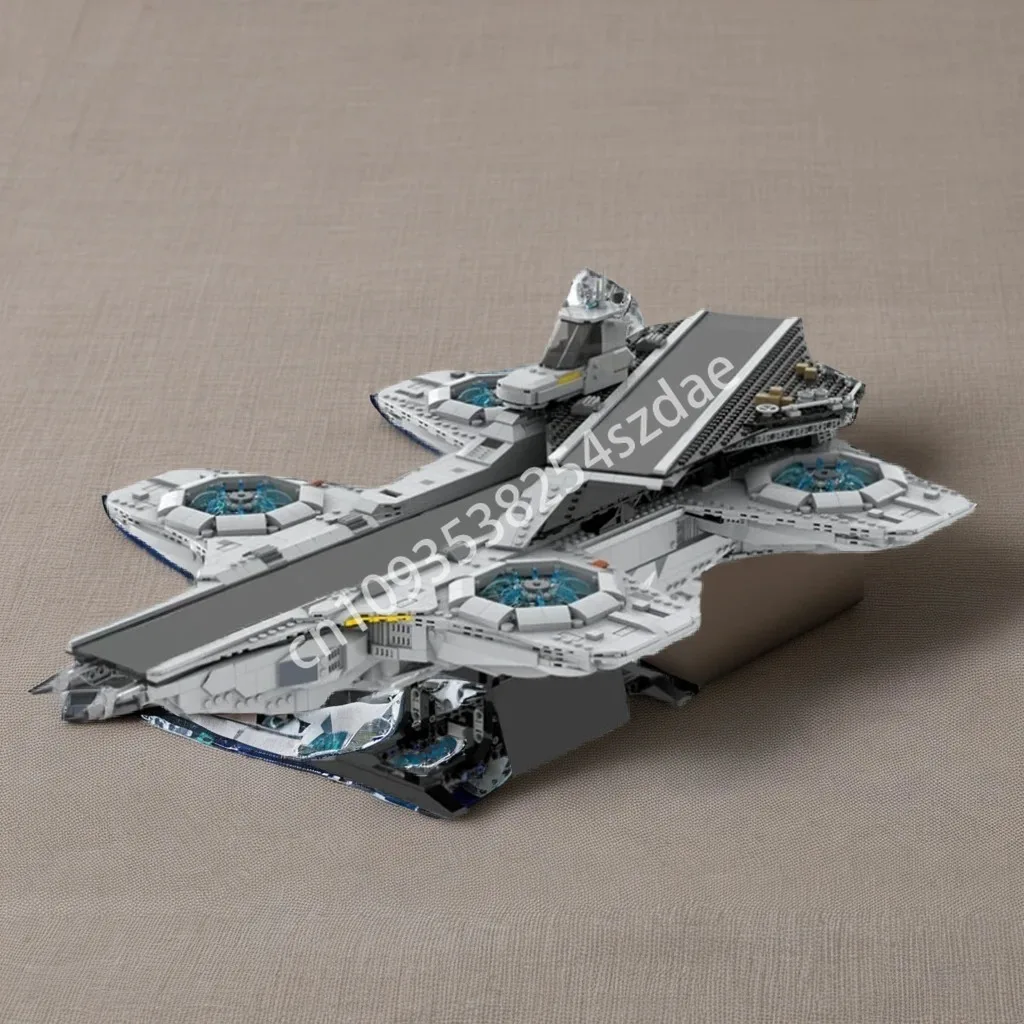

3738 шт. MOC SHIELD Helicarrier Super Heroes Строительные блоки для подростков Рождественская игрушка в подарок логическое мышление для детей