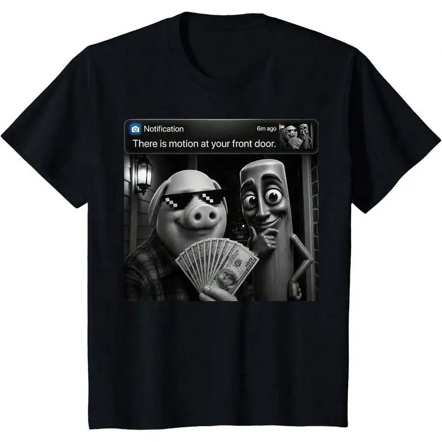 Tung Sahur John Pork Meme Brainrot For Kids T-Shirt 100% Cotton Trendy Y2K Short-Sleeve Tee – Soft, Quick-Drying, &