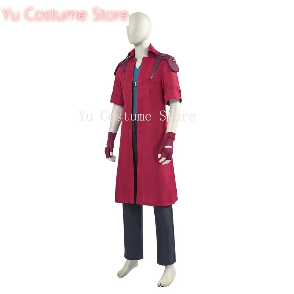 

Yu Costume Store Anime Dante Role Playing Halloween Carnival Adult Red Men's Set