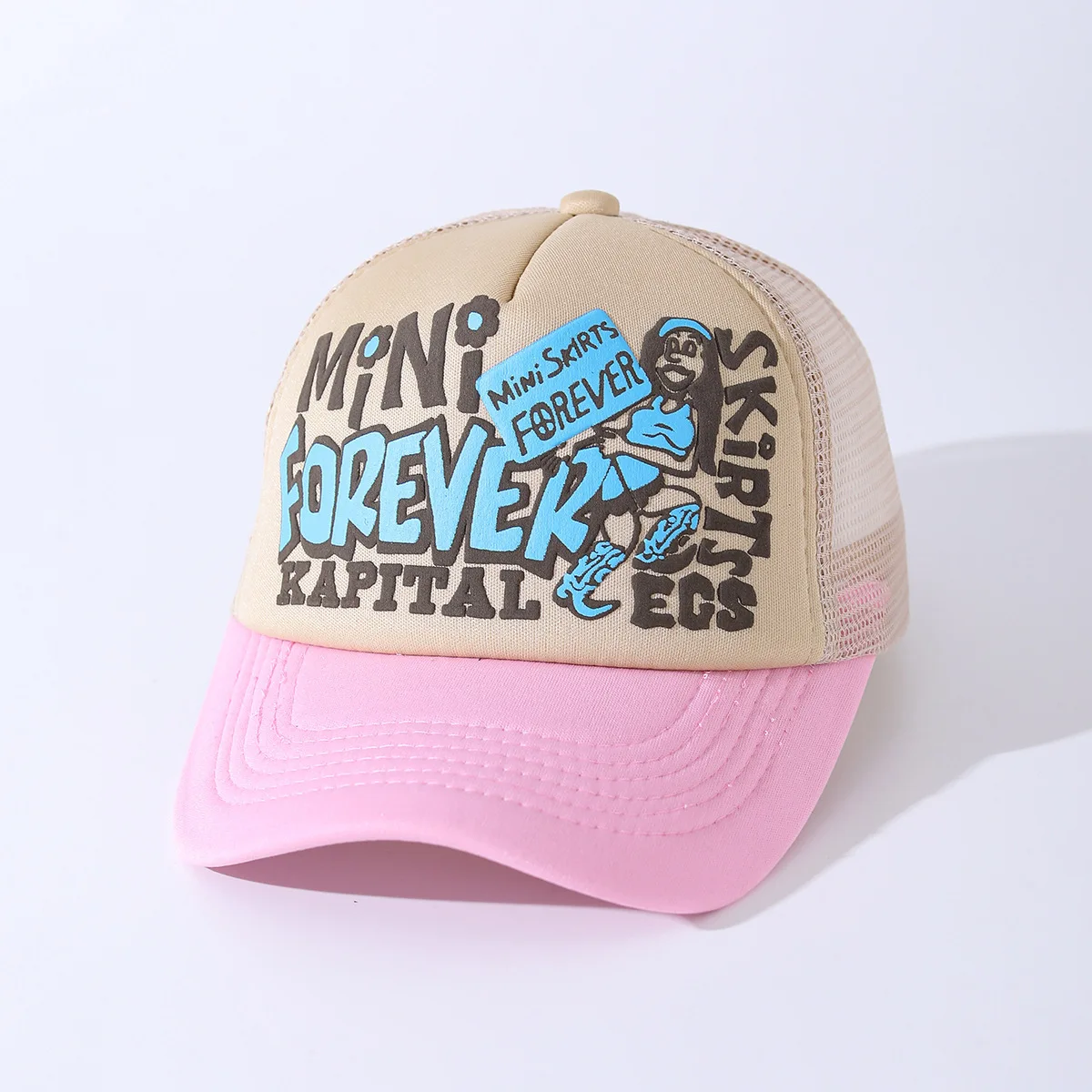Czapka baseballowa Forever Sponge damska męska outdoorowa wysokiej jakości czapka typu trucker z siatką, przeciwsłoneczna, oddychająca, hip-hopowa