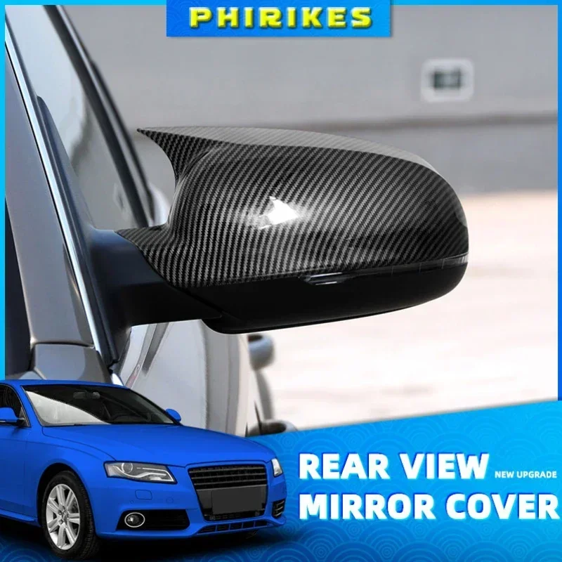 

2 pcs Superb car Mirror cover For Audi A4 A5 S5 B8.5 B8 RS5 RS4 S6 S4 Car Mirror Cover Signal light protection cover