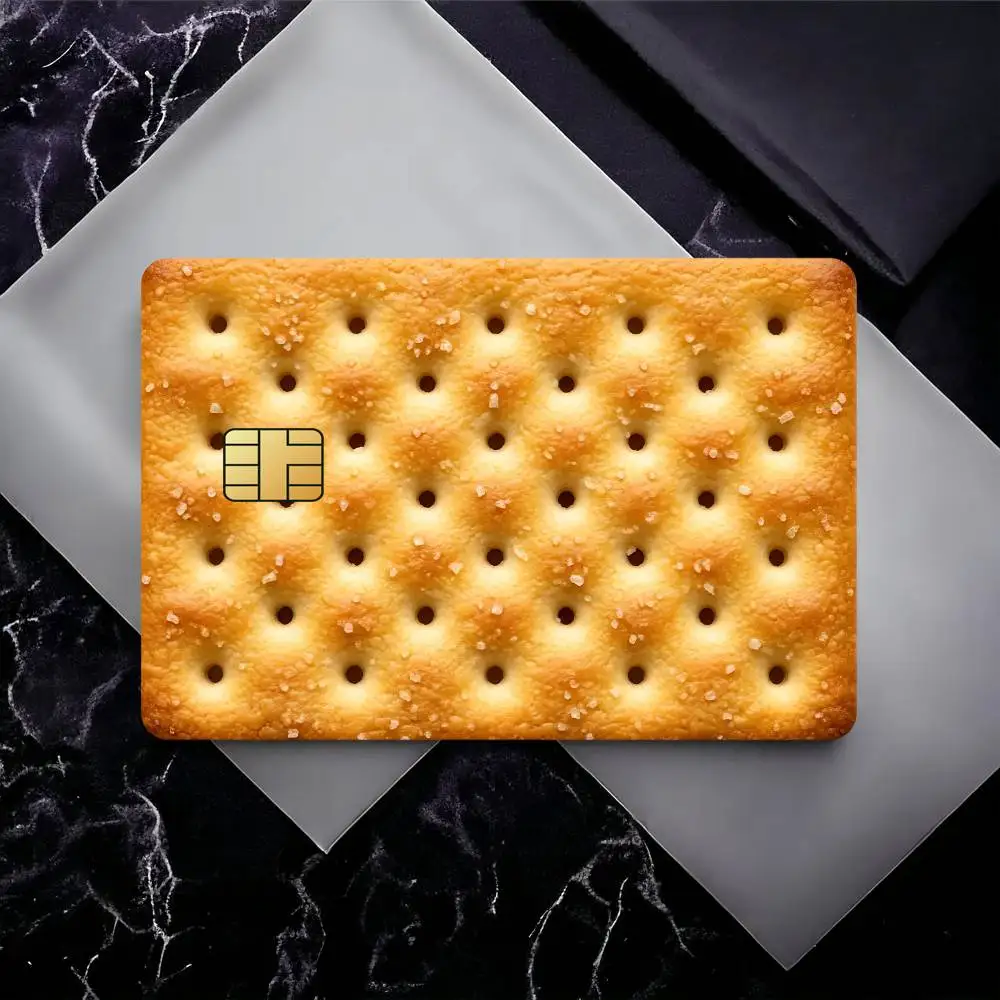 Soda Crackers Waterproof Skin Sticker Bank Bus Metro Access Card Protective Film Card Sticker Girl Gift