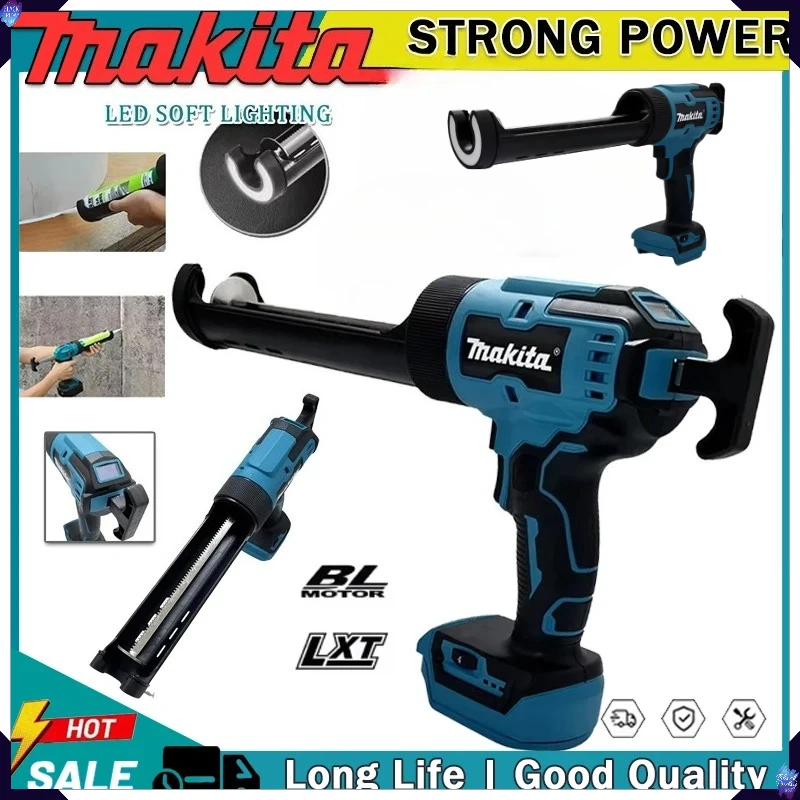 

Makita 6 Speed Cordless Silicone Electric Glass Caulking Gun LED Gun Multifunctional DIY Repair Tool