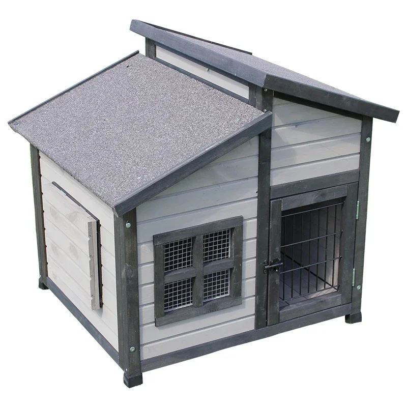 Solid wood outdoor outdoor courtyard sun protection and rain protection