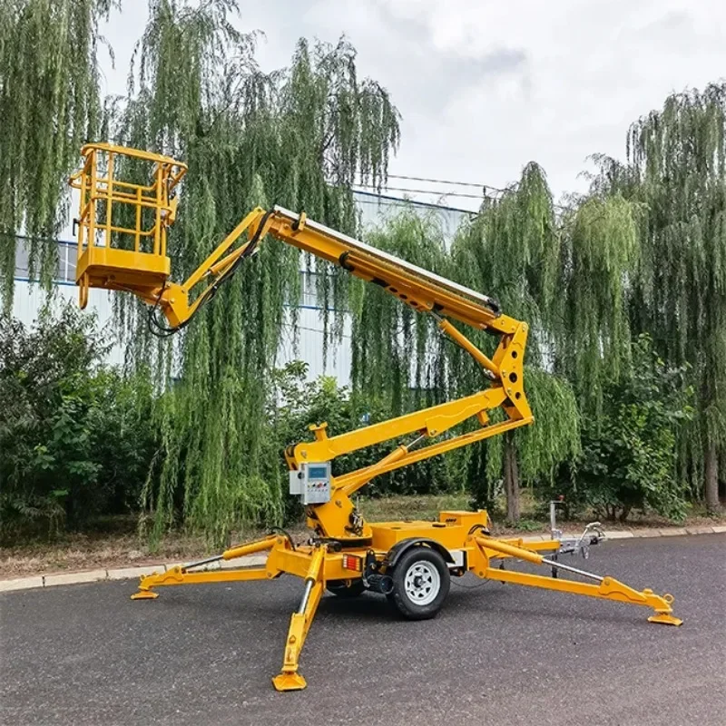 Diesel Engine Articulated Boom Lift Towable Hydraulic Telescoping Lift High Quality Folding Arm Lifting Platform