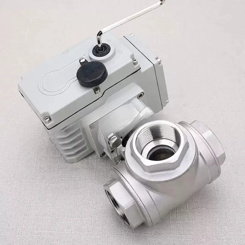 Q981F 304 Stainless Steel Sanitary Ball Valve Electric Actuated Tri-Clamp Quick Release Valve