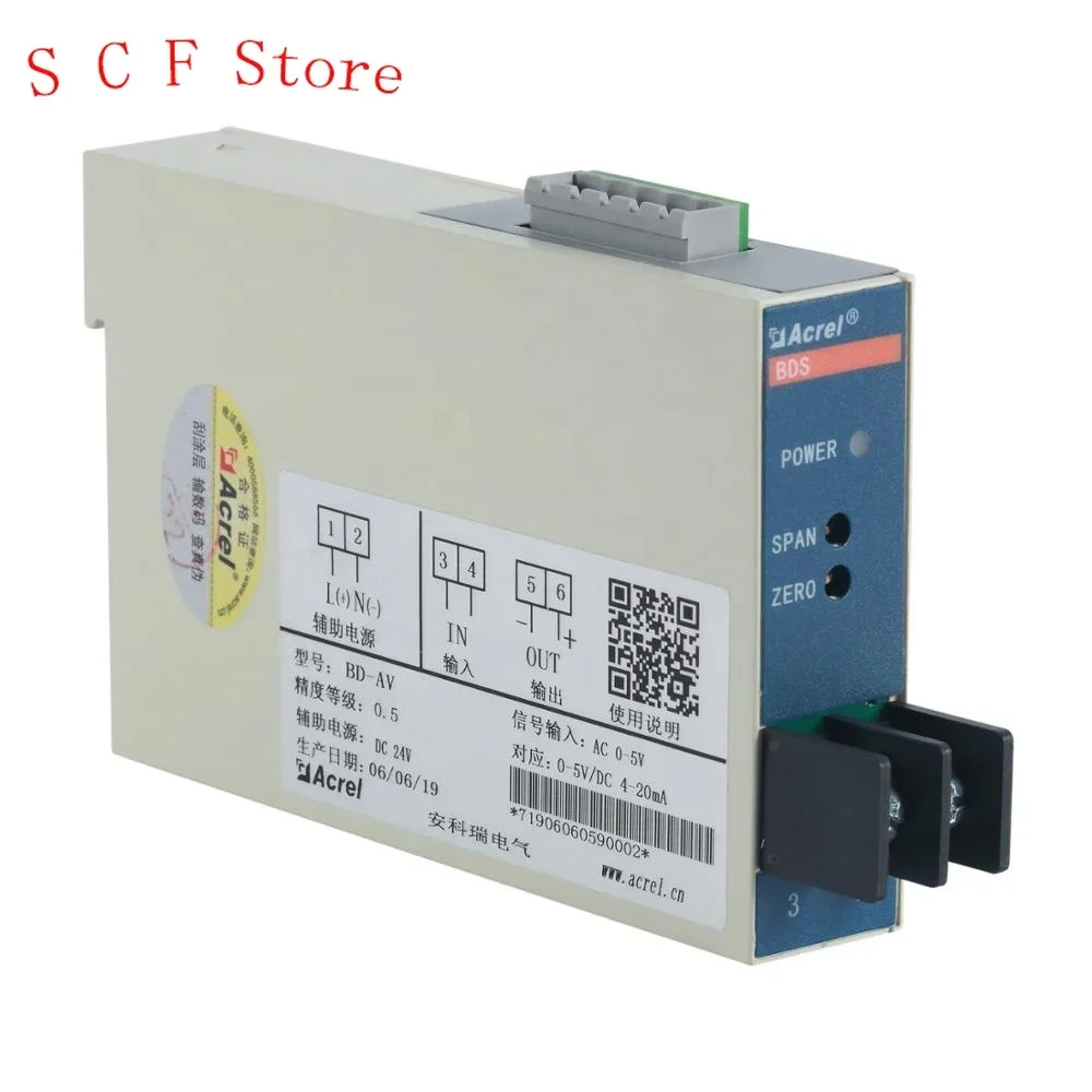 Dc Voltage Sensor / Dc Voltage Transducer With 0-1500V Input