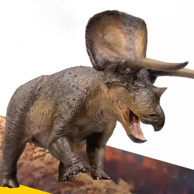 

New Jurassic Triceratops Dolly New Version Dinosaur Museum 1:35 Science and Art Model with Skull Handmade Toy Desktop Ornament