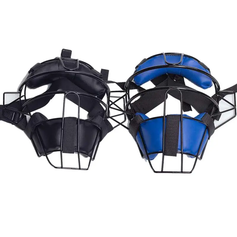 Baseball Softball Catcher Face Guard Lightweight Full Face Ear Protective Mask Sports Training Safety Helmet Gear