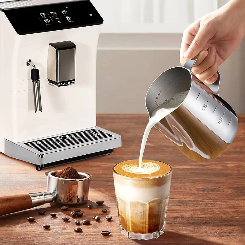 Professional Fully Automatic Coffee Maker – Steam Wand Milk Foam Function, Perfect for Coffee Businesses