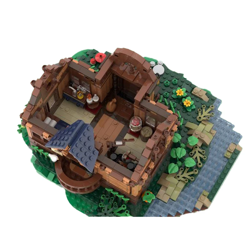 Bloques de construcción de calle alternativa para niños, juguete de ladrillos para armar Casa de serie Medieval, ideal para expertos en colección de MOC-154034, gran dificultad