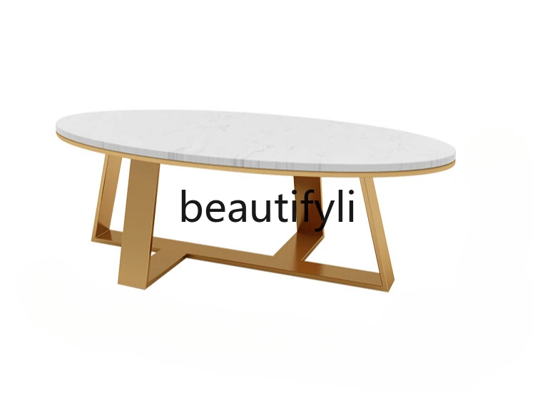 

Simple modern creative marble coffee table simple small table