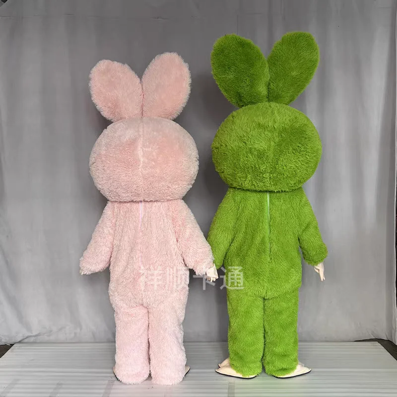 Nuovo bambino di tre anni costume della mascotte del bambino Lilly coniglio cartone animato bambola di peluche coniglietto pasquale attività per feste spettacolo oggetti di scena formato adulto