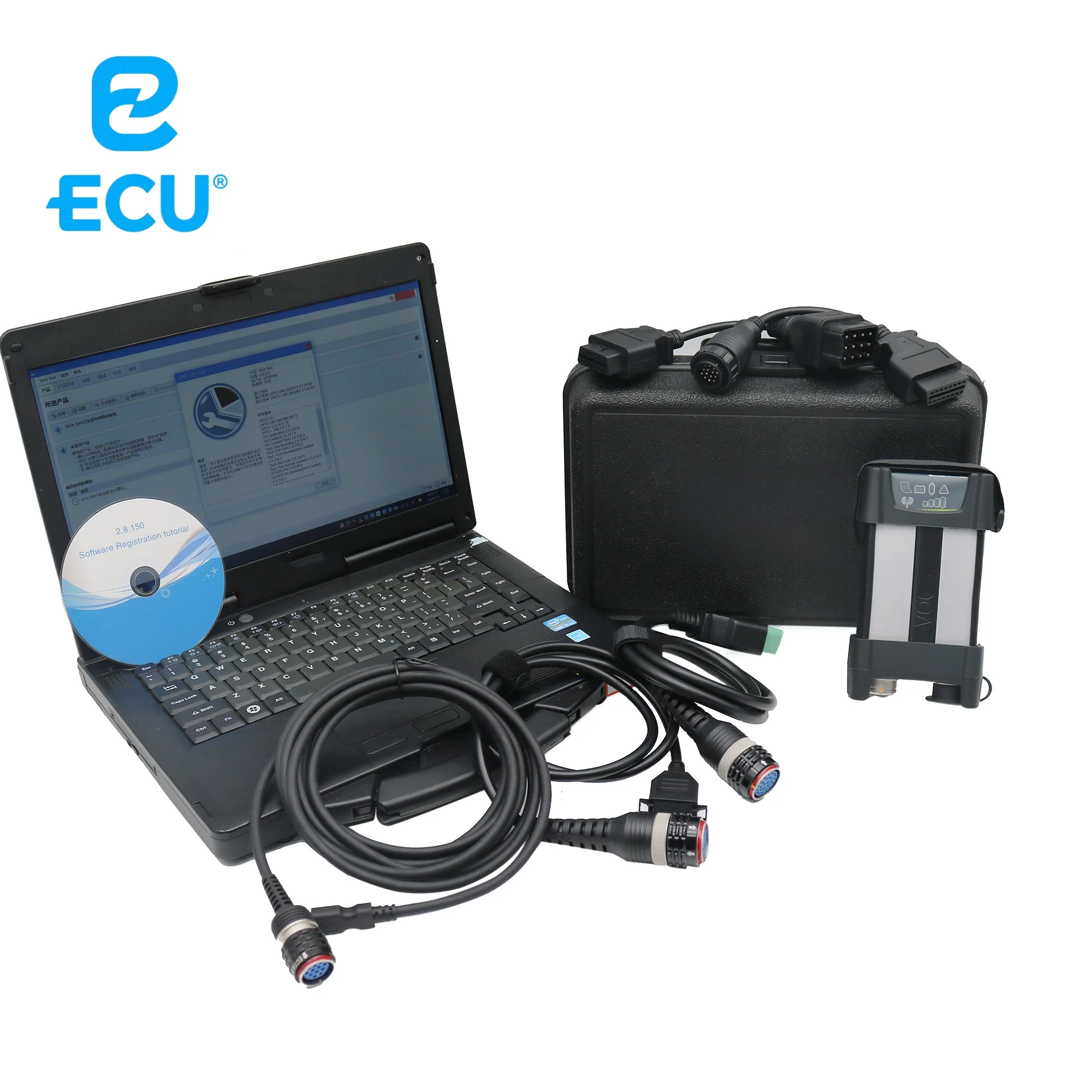 FOR  Vocom 2 88894000 Diagnostic Tool, Truck Scanner for Vo-vo Heavy Trucks and Excavators Diagnostic Interface