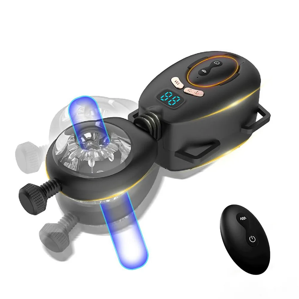 Remote Control Automatic Masturbator,with Wearable Belt,Male Thrusting Vibrating Hands-free Penis Stroker,Adult supplies Sex Toy