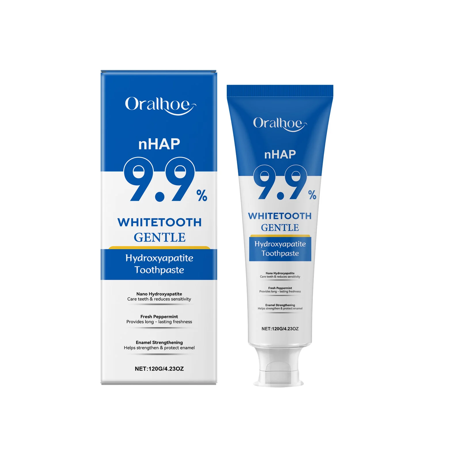 Hydroxyapatite Toothpaste Enamel Repair Teeth Stains Cleansing Bad Breath Removal Dental Birghtening Preventing Periodontitis