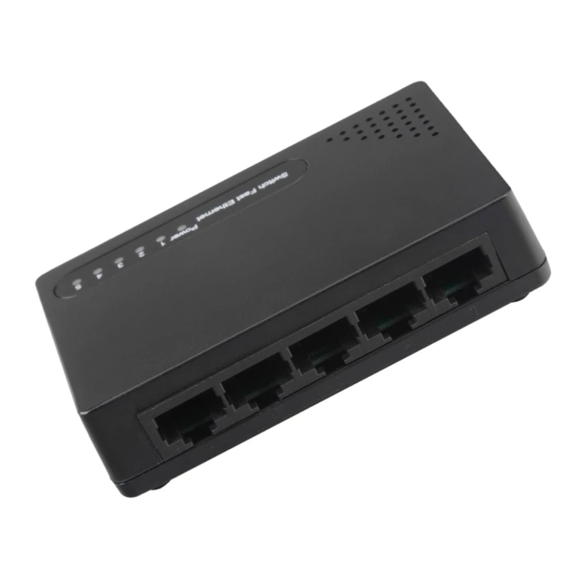 896F 5 Port 100Mbps RJ45 Fast Networking Switcher Internet Splitters for Office