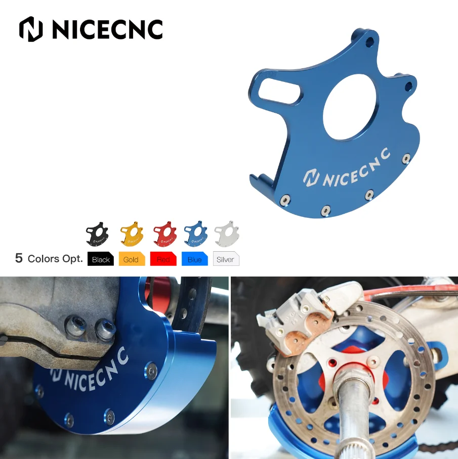 NICECNC Rear Disk ATV Rotor Disc Guard Protector für Yamaha Raptor 700 2013–2023, Aluminium-Go-Kart-Hinterrad-Bremssattel-Halterungsabdeckung
