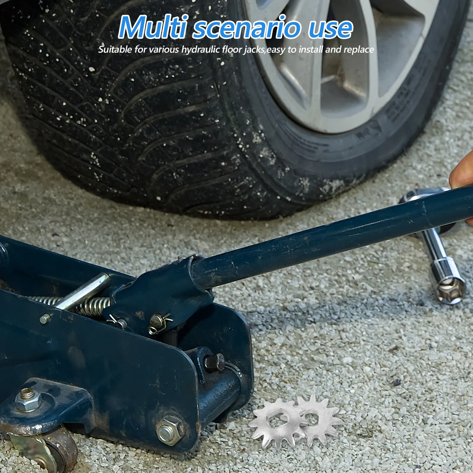2Pcs Horizontal Jack Fittings Heavy Duty Lifting Adapters for Vehicle Maintenance Car Tire Change Construction Home