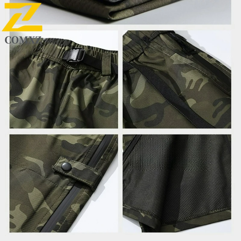 Retro Male Cargo Pants 2025 Autumn Relaxed Cycling Travel Streetwear Lightweight Trousers Breathable Casual Urban Trendy Pants