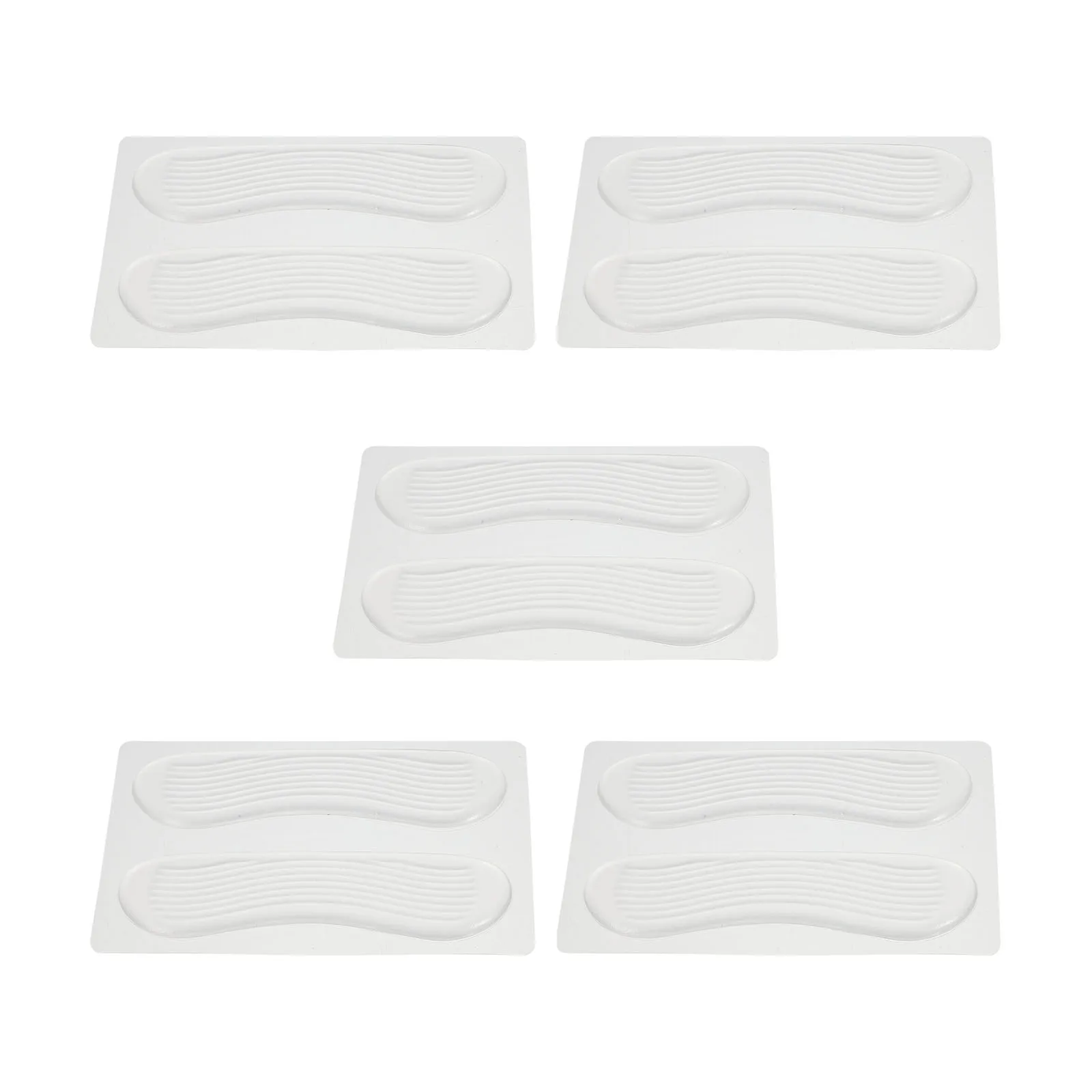 

10pcs Heel Stickers Transparent Self-adhesive Anti-wear Protectors for Shoes Sports Comfortable Premium Material Reusable