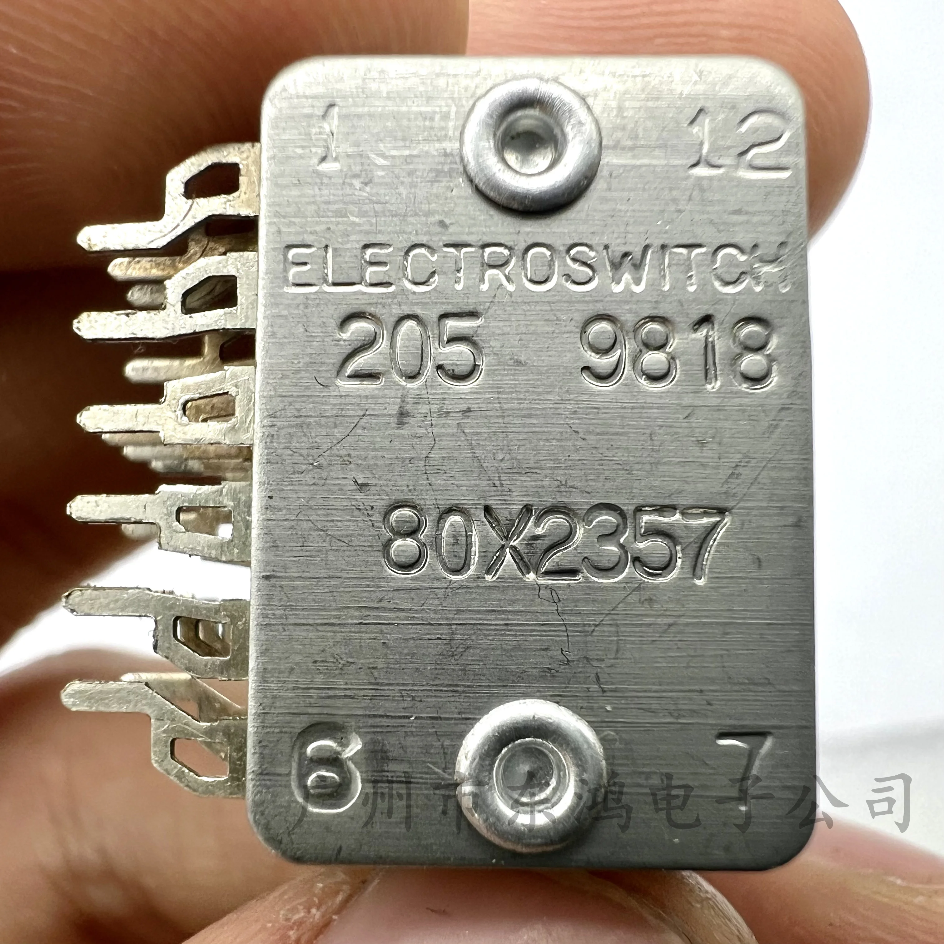 1 pcsswitch imported from the United States, 6-pole, 2-gear, 19MM shaft diameter, 6MM