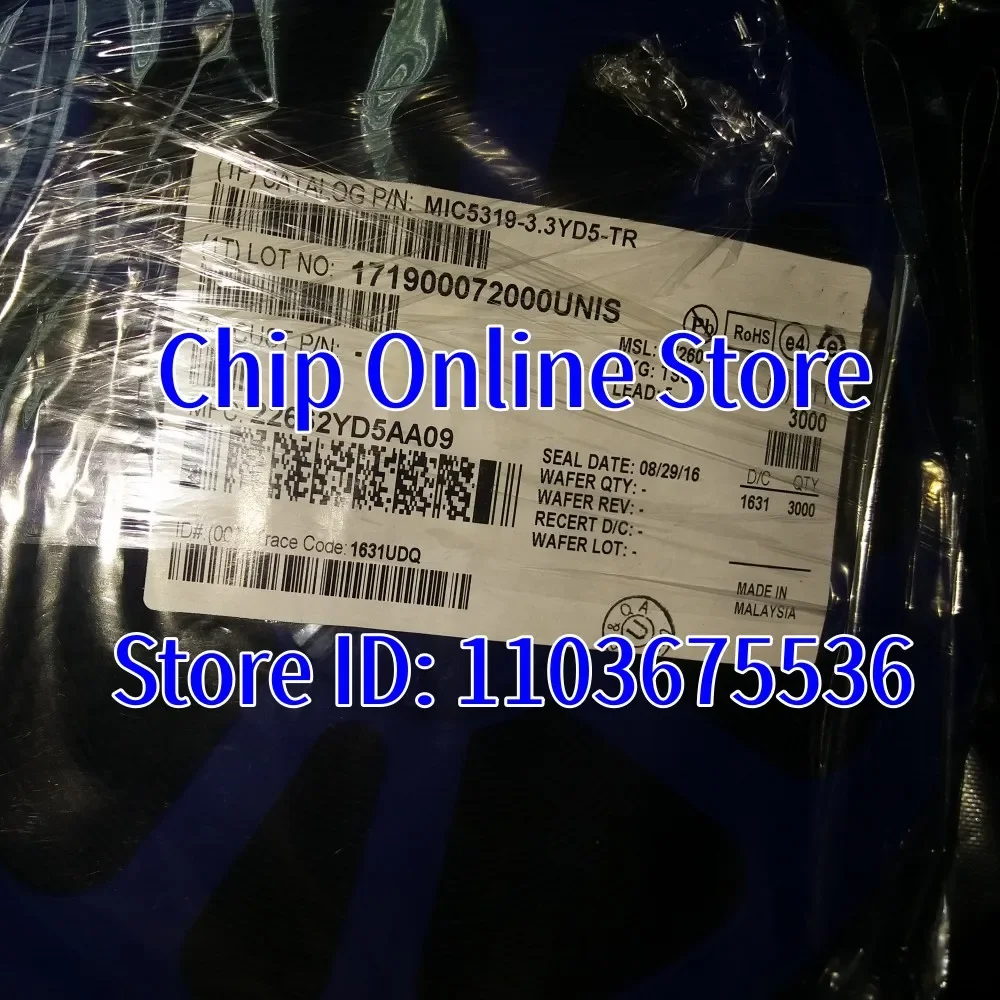 5~100pcs  MIC5319-3.3YD5-TR  MIC5319-3.3YD5  MIC5319  SOT23-5  New Original