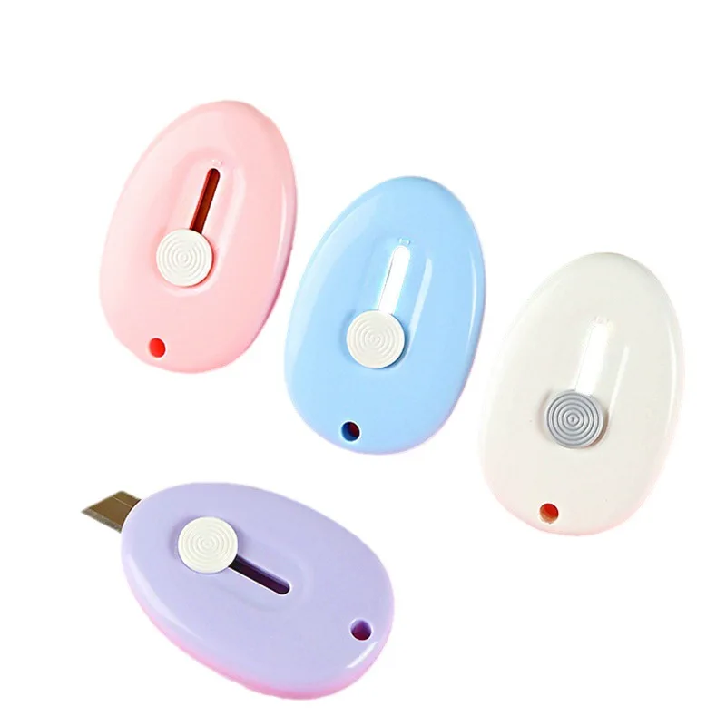 البسيطة الإبداعية لطيف سلسلة مفاتيح من الكرتون سكّين متعدّد الاستخدامات المحمولة الفن كرافت الة قطع الورق صندوق فتاحة أداة DIY بها بنفسك