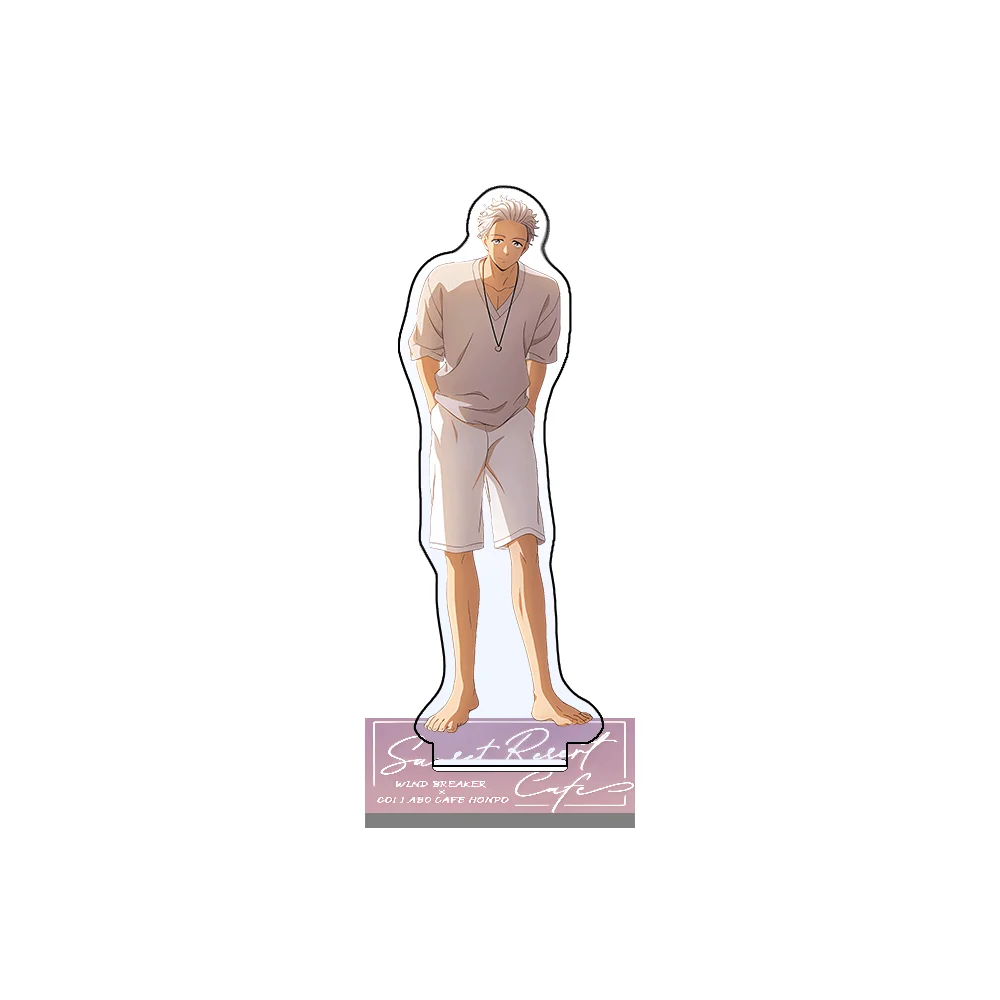 WIND BREAKER Umemiya Hajime 15cm Acrylic Stand Keychain White Hair Tabletop Ornament Desk Room Decor Itabag Shounen Figure Gift