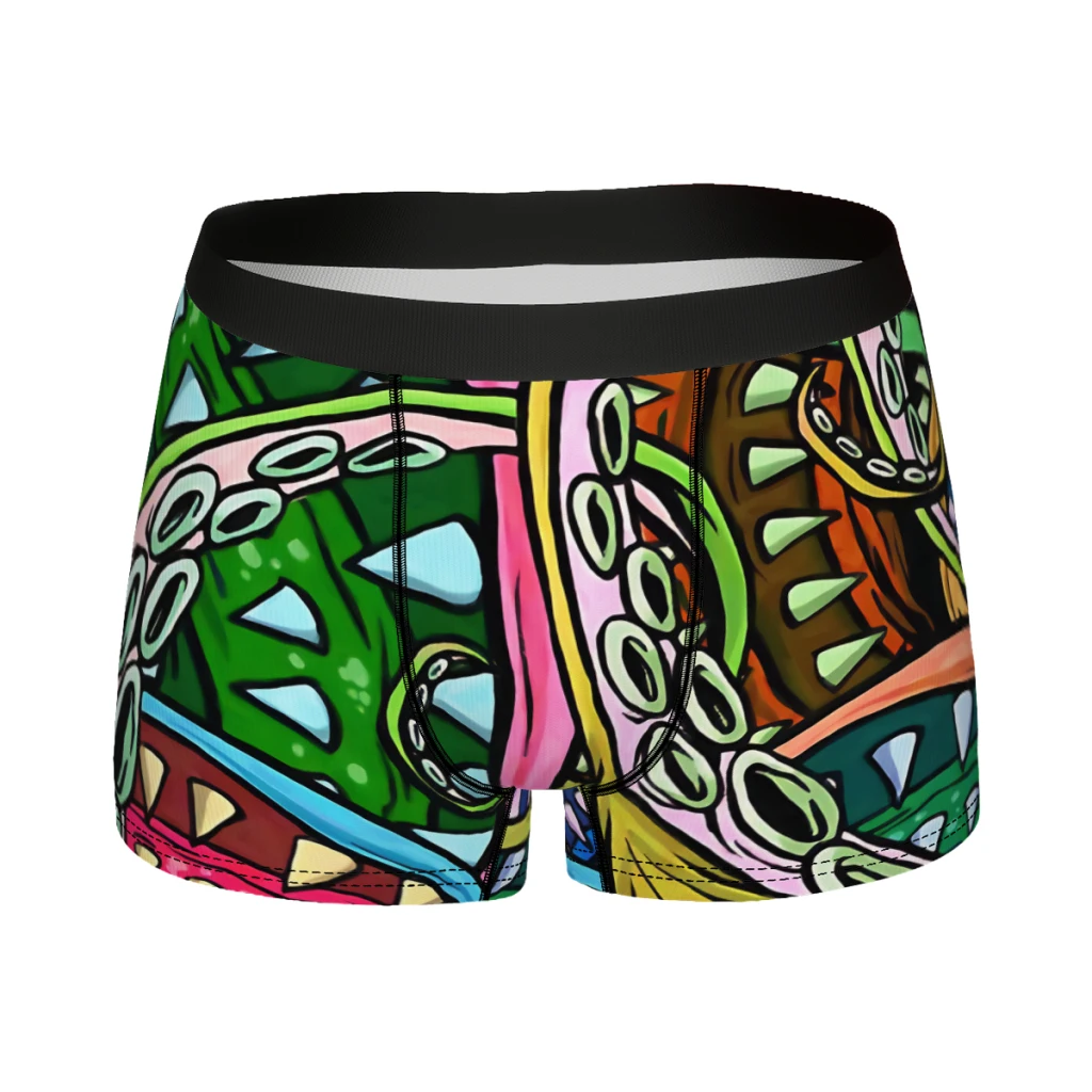 Kolorful Kraken Great Cthulhu Great Old Ones Underpants Homme Panties Male Underwear Sexy Shorts Boxer Briefs