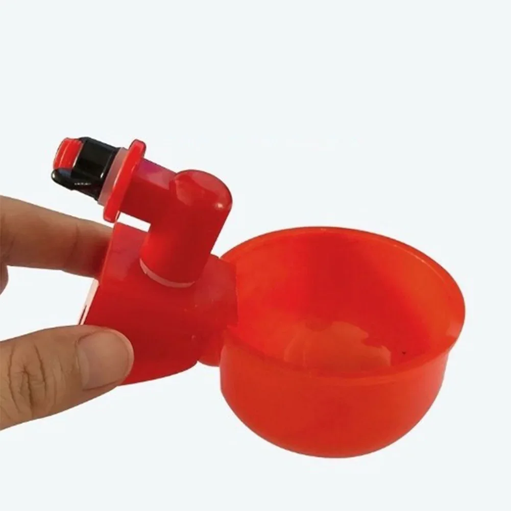 Chicken Drinking Cup Automatic Chicken Drinker Tee Connector Plastic Poultry Nipple Drinkers for Rabbits Duck Farm Equipment