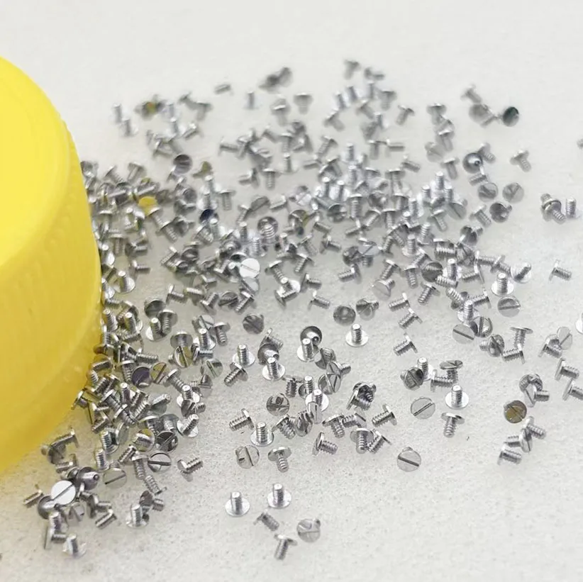 10pcs  Watch movement components 7750 movement clamping plate screws silver upper clamp screw swing clamp