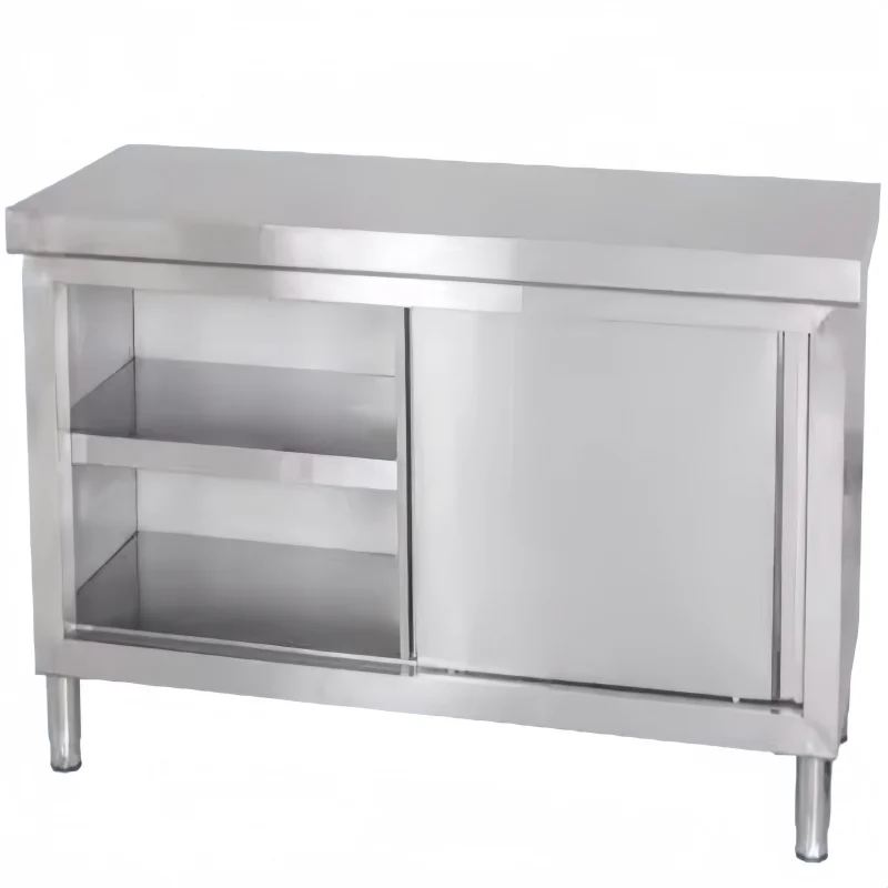 Commercial Hotel Kitchen Restaurant Work Table Single-pass Waterproof Thickened Durable Stainless Steel Workbench