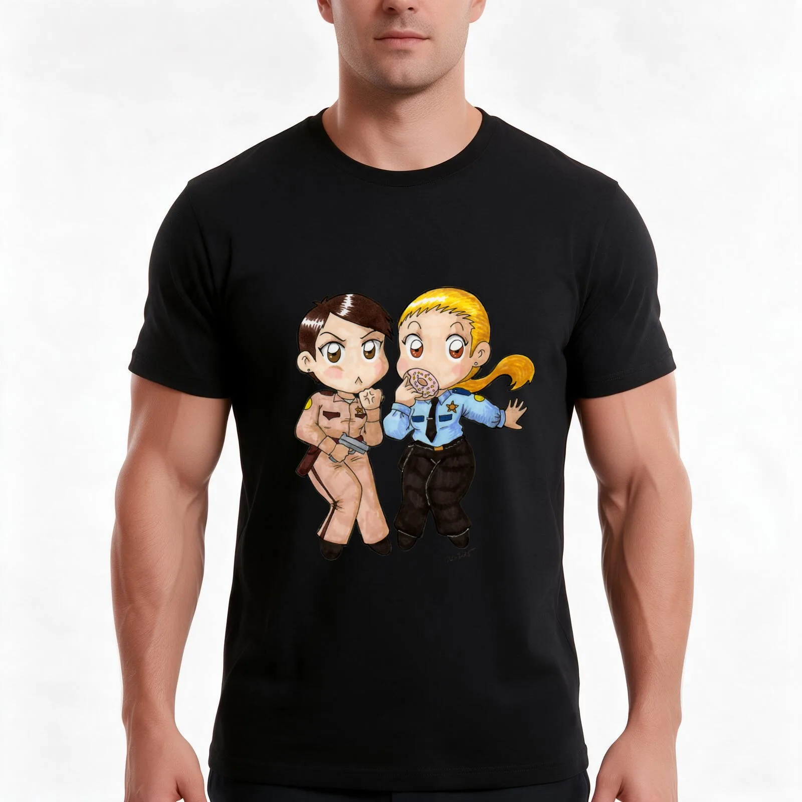 Don't Mess With These Sheriffs T-Shirt Summer Casual Cotton Tee Oversized Streetwear Tops Vintage Graphic Print 100% Cotton