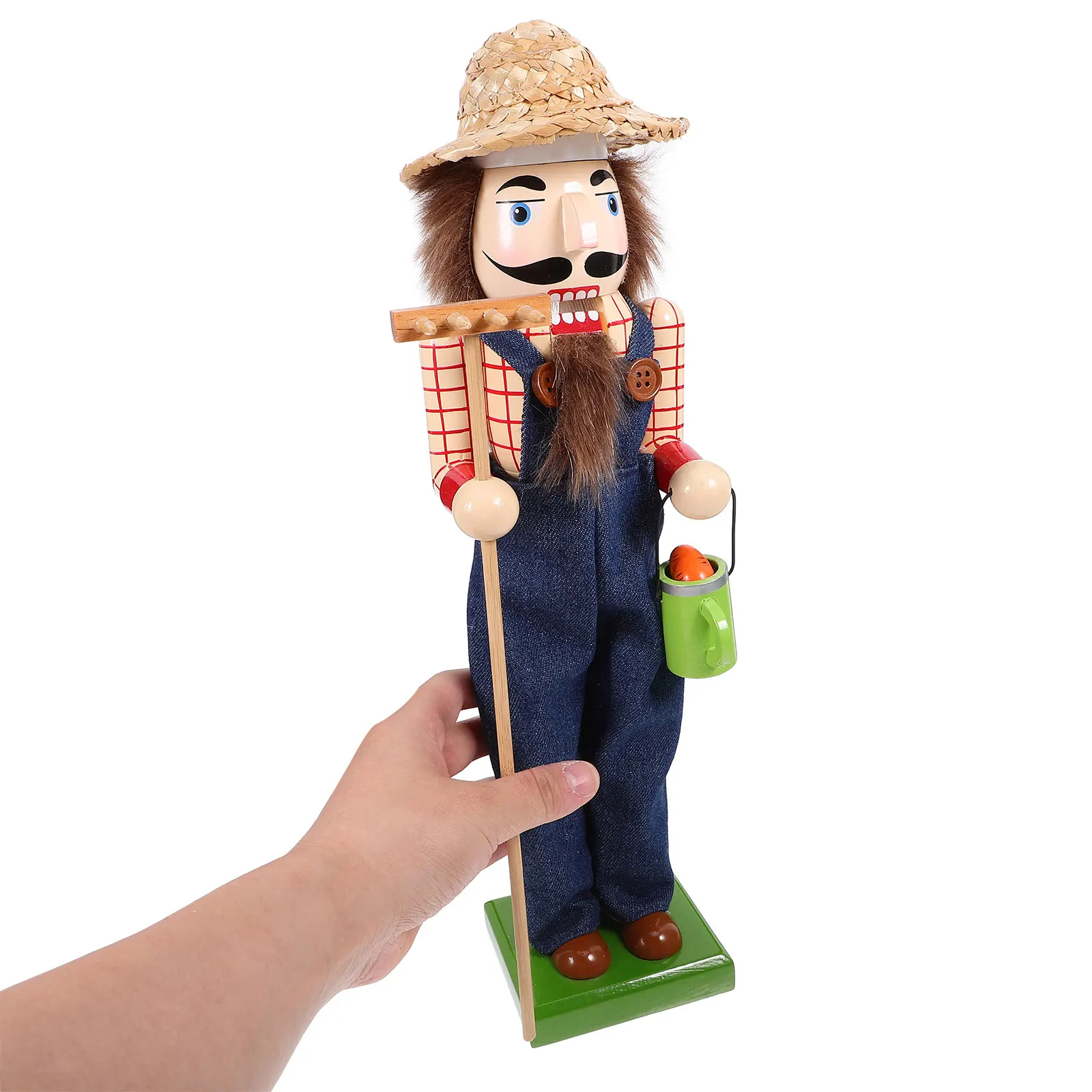 

Wooden Nutcracker Ornament Christmas Decor Desktop Nutcracker Holiday Xmas Gift Wood Decorative For Table Home