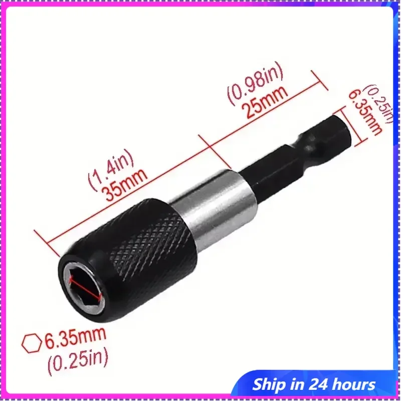3PCS 60/100/150mm Extension Rod 1/4 Inch Quick Hex Shank Release Magnetic Electric Screwdriver Extension Bit Holder