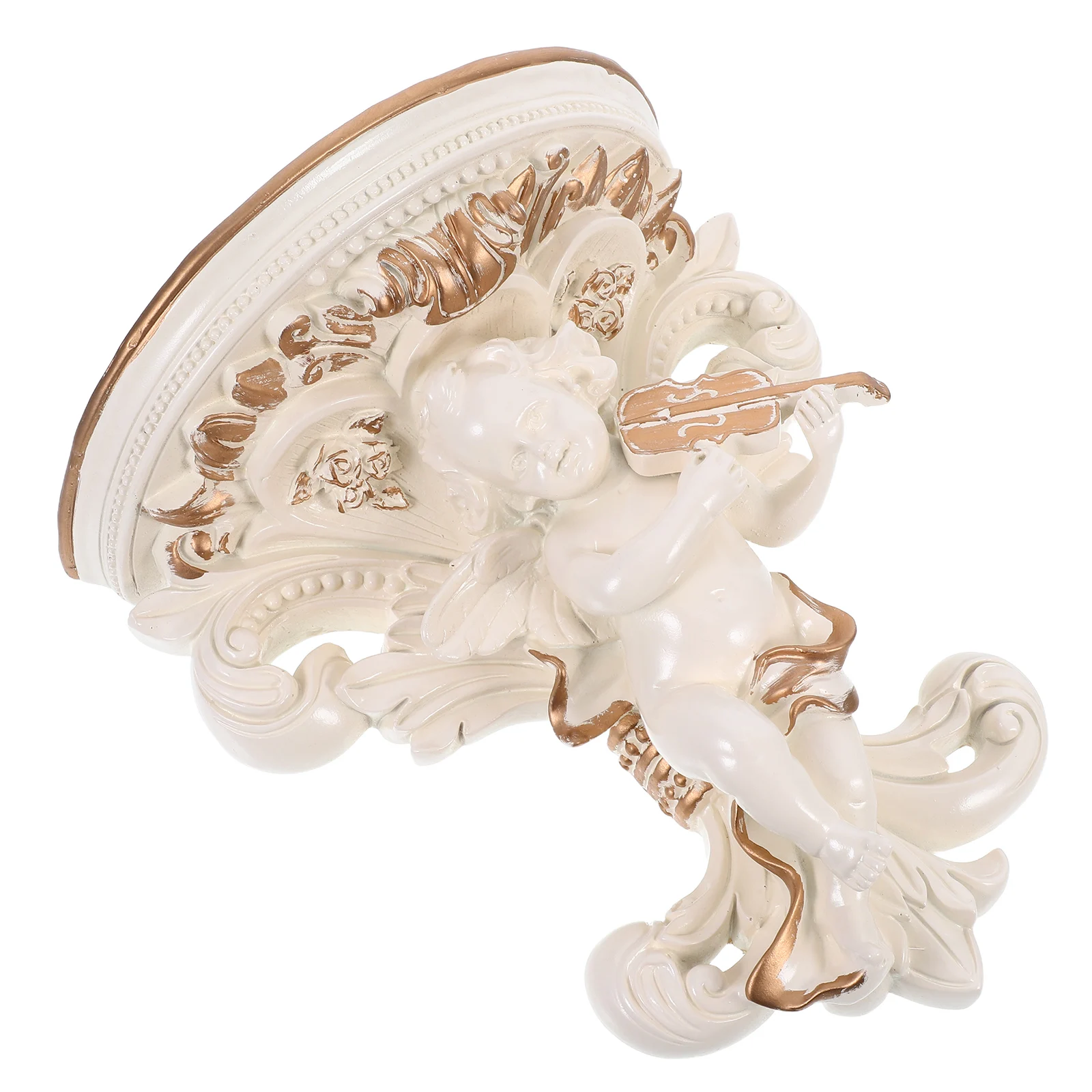 

European Angel Hanging Resin Decoration Floating Shelves Wall Shelf Wings Wall Art Home Bedroom Decor