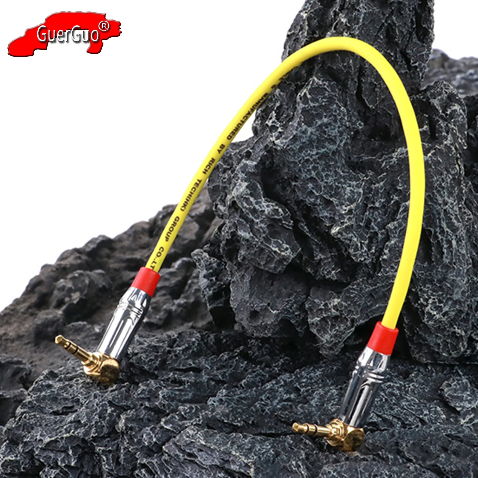 

Gold Plated Right Angle 3.5mm 1/8" Male to Male TRS Stereo Jack Audio Extension Cable for Headphones Car Home Stereos Speaker