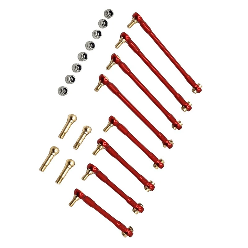 Varilla de fijación de chasis de coche con Control remoto, mejora de Metal, compatible con WPL 1/16 C44 C34 FJ45