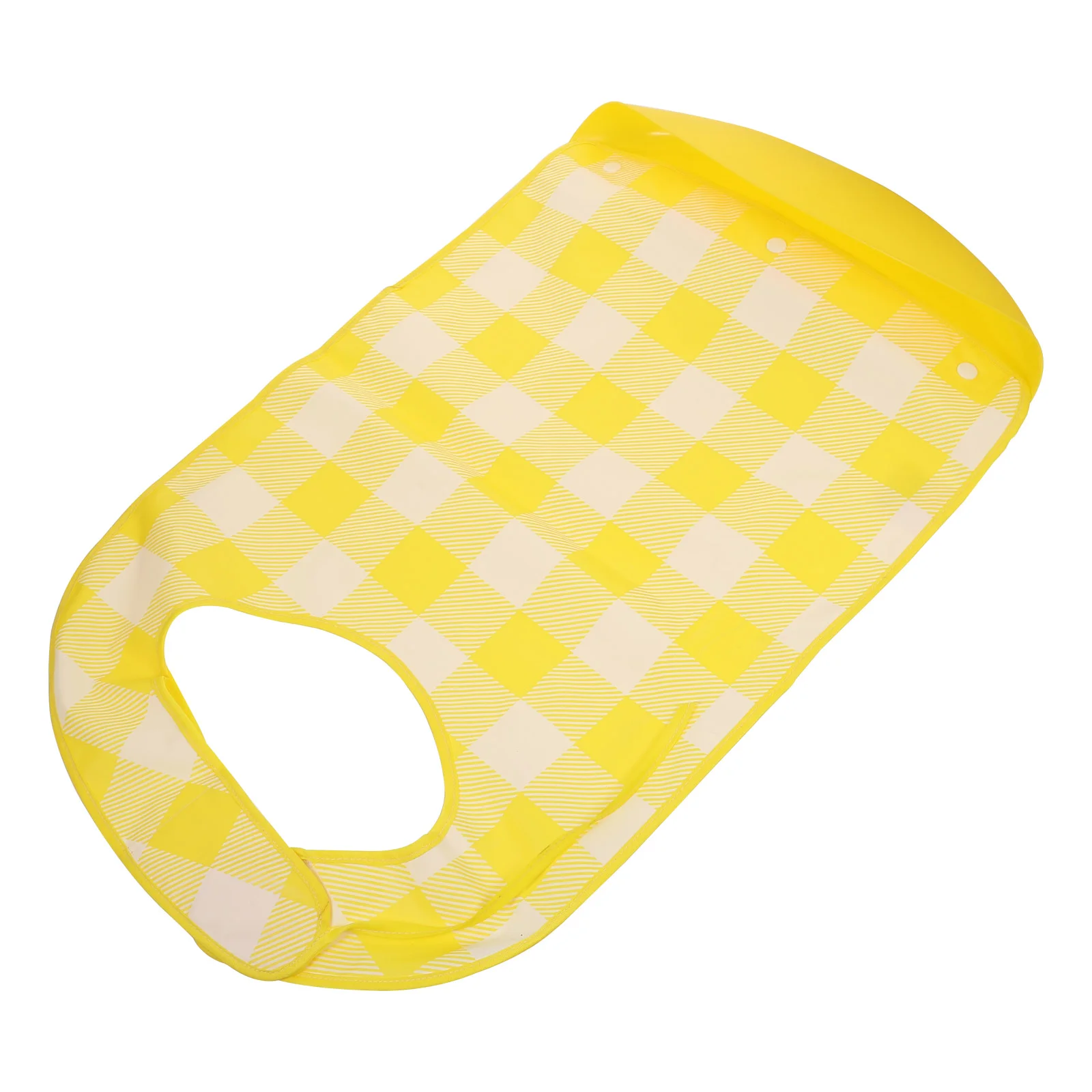 Aprons for Men Bib Clothing Protective Waterproof Eating Clothes Saliva Towel Protector Yellow Adult Rice Pocket Elder