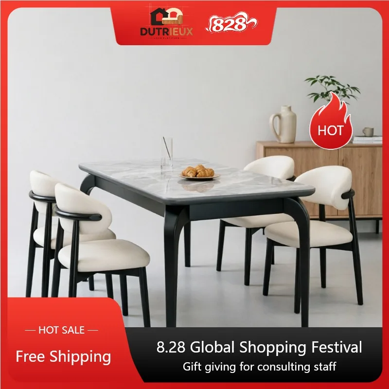 Small Square Dining Tables White Luxury Modern Wood Kitchen Dining Tables Home Restaurant Brown Mesa De Jantar Furniture Home