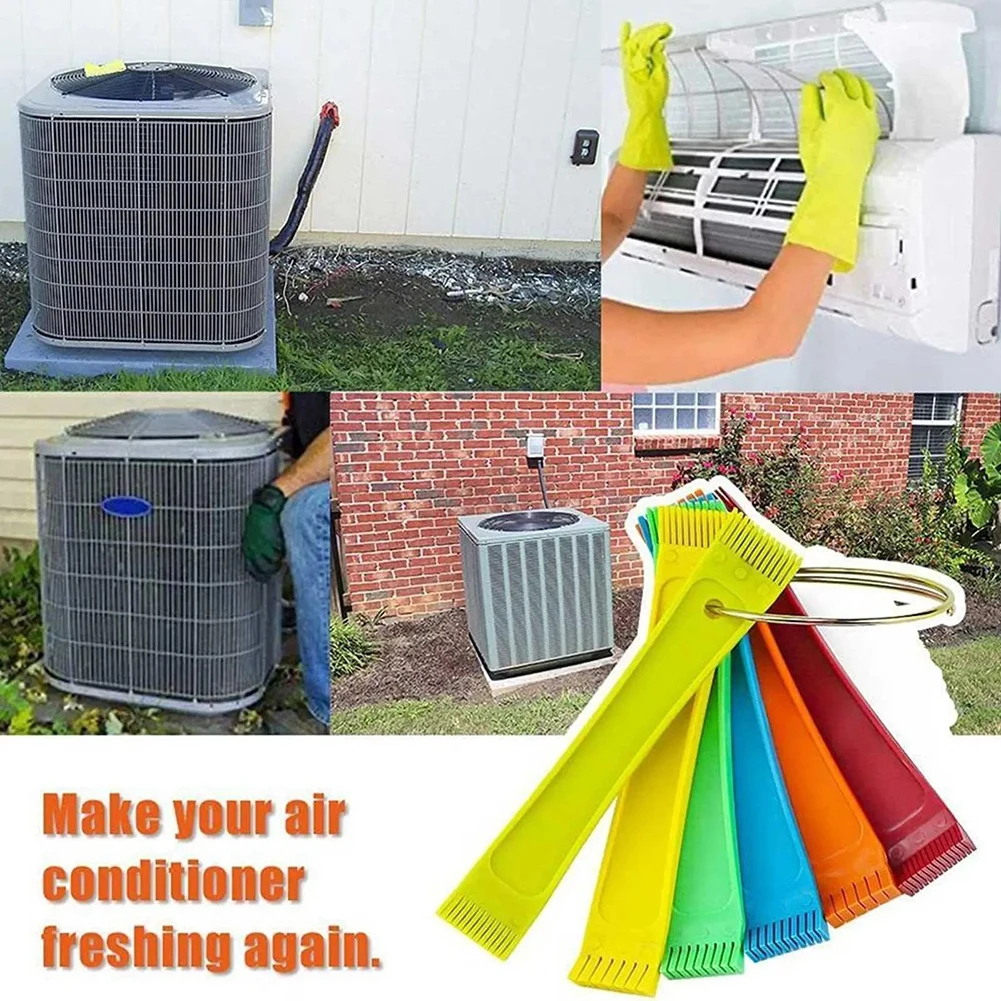 Air Conditioner and Radiator Fin Care Kit with Cleaning Brushes and Fin Straightener for Automotive Applications