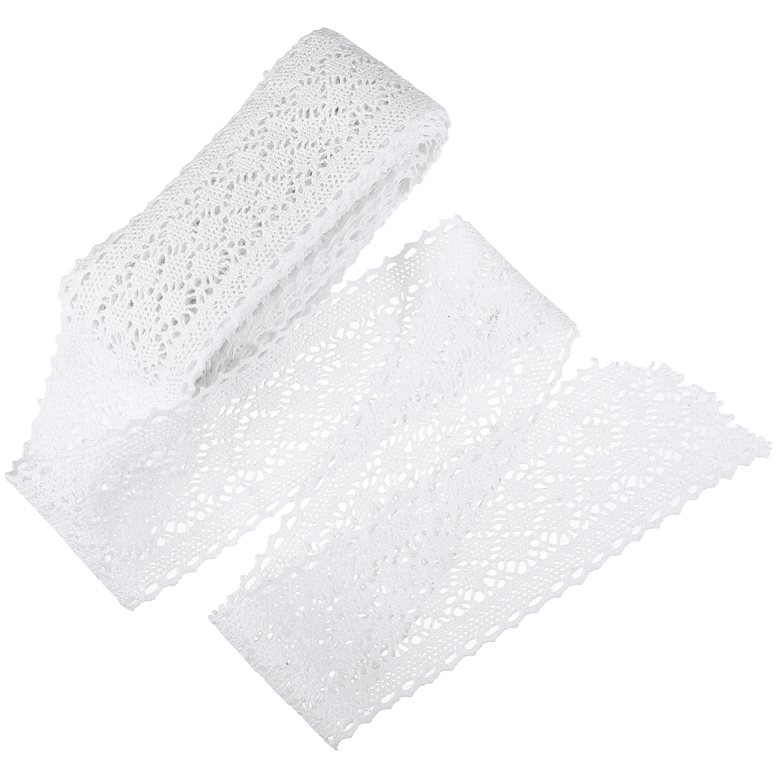 

Cotton Lace Trim Ribbon 5Yd Clear Pattern Friendly Skin Durable DIY Clothes Accessories Sewing Craft Quilting Wedding