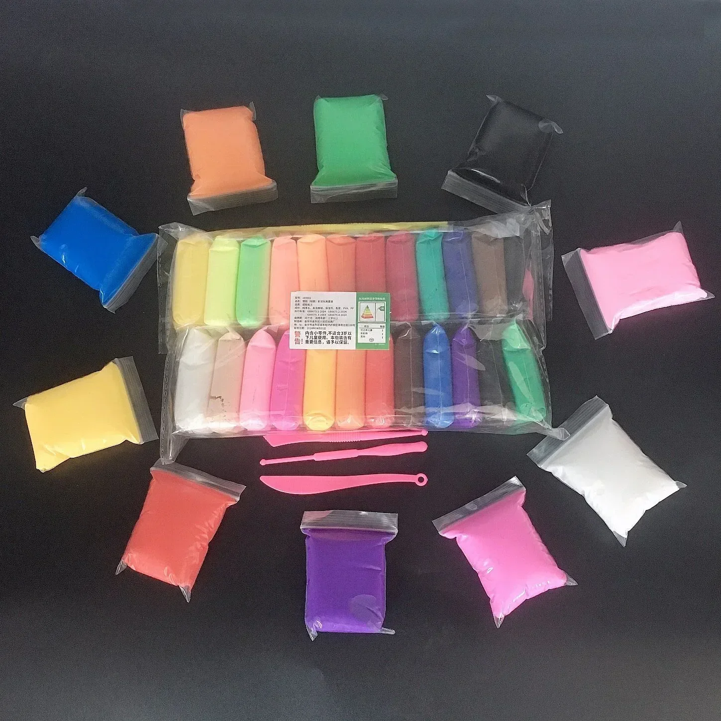 12 Uds., 24 Uds., 36 Uds., fuerte adherencia de arcilla de Color arcilla, Kit de arcilla seca al aire, juguete para niños y adultos, modelado para vidrio de mármol