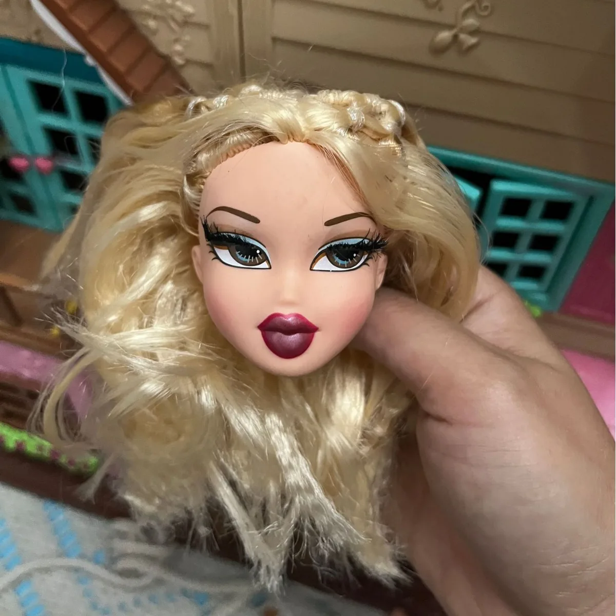 Anime Kawaii Bratz Bates Ersatzteile Kopf mit Haar Cartoon niedlichen Jade Cloe Modell Bulk Cargo Zubehör Spielzeug DIY Geschenke