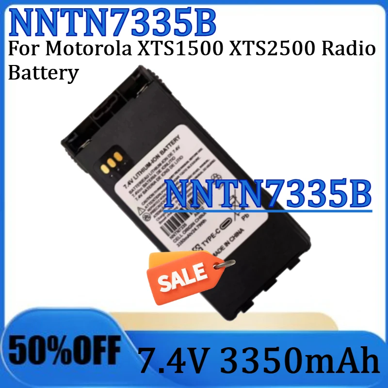 

For Motorola XTS1500 XTS2500 Radio Battery New 7.4V 3350mAh NNTN7335B Type-C USB Rechargeable Battery