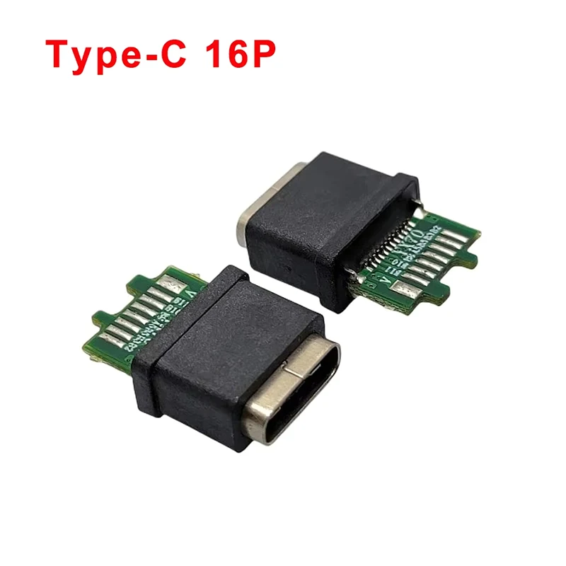 

10PCS Type-C Female Socket Sub Charging Interface 6P 16Pin 24P Data Transmission Connector USB Patch Female Socket