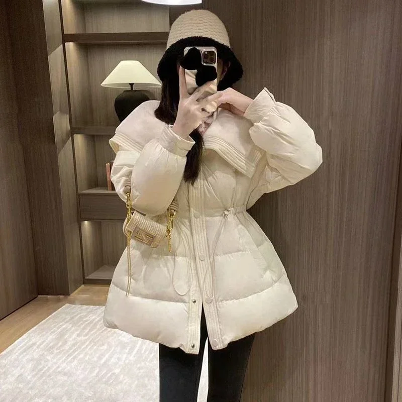 Down Coats for Women Long Parkas Woman Blouson White Jackets Discount Outdoor Clothes Modern Offers Demi-season High Quality Hot